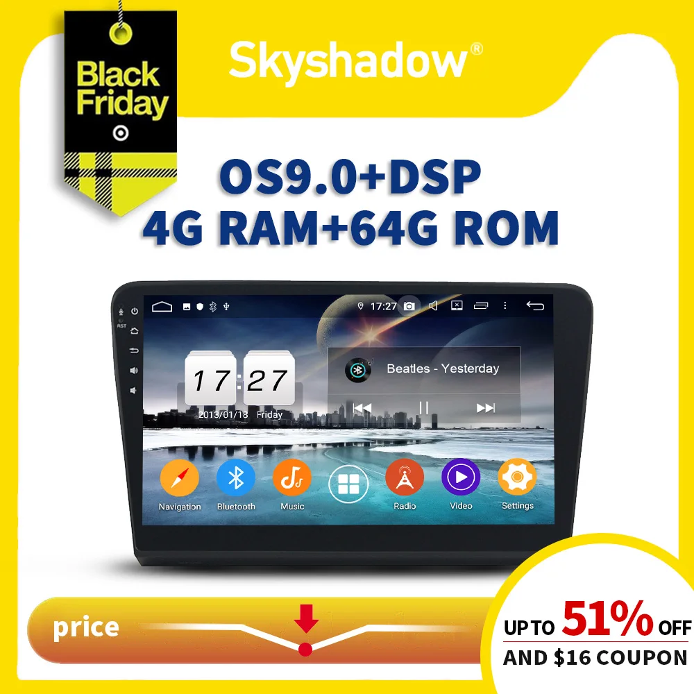 PX6 автомобильный dvd-плеер DSP Android 9,0 4 Гб+ 64 Гб HD ips gps карта RDS Авто радио wifi Bluetooth 5 для VW BORA 2012 2013