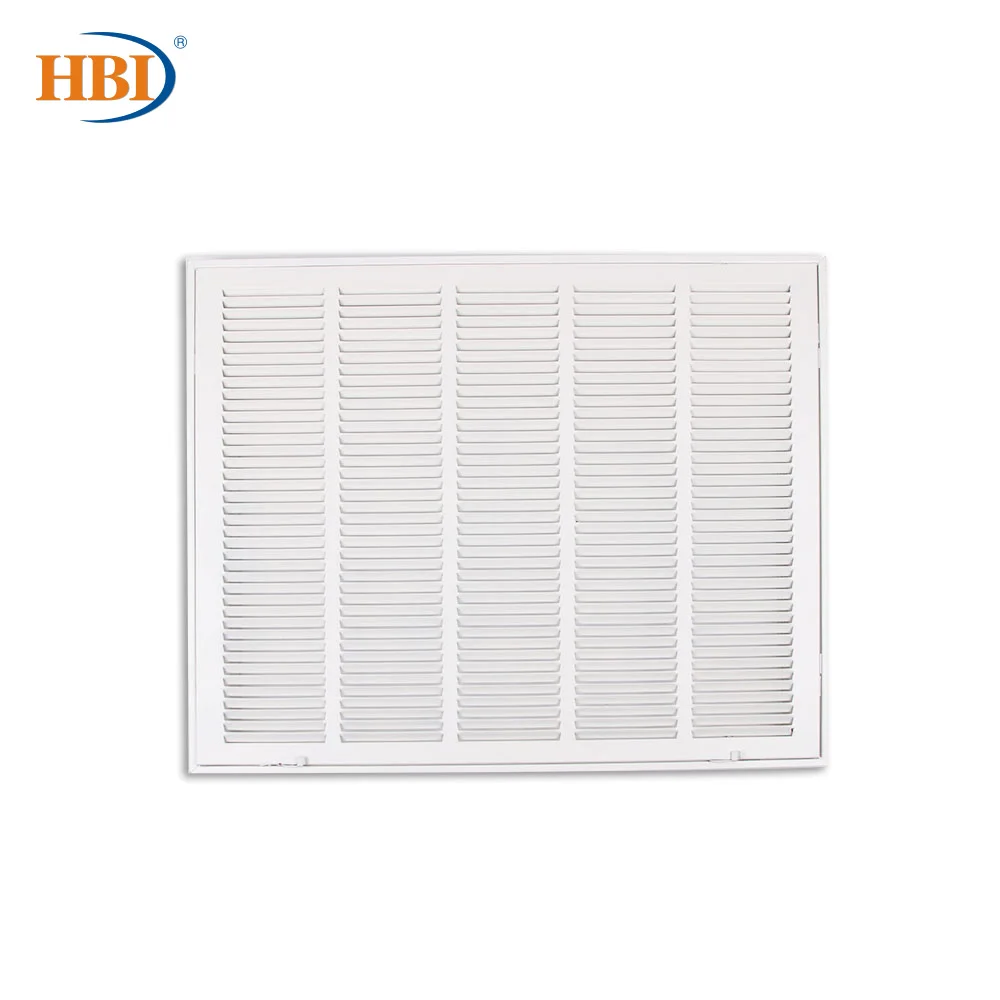 

HBI W25" x H20" Steel Air Vent Filter Return Air Grille Vent Cover White Powder Coating with Frame Ceiling and Sidewall Cover