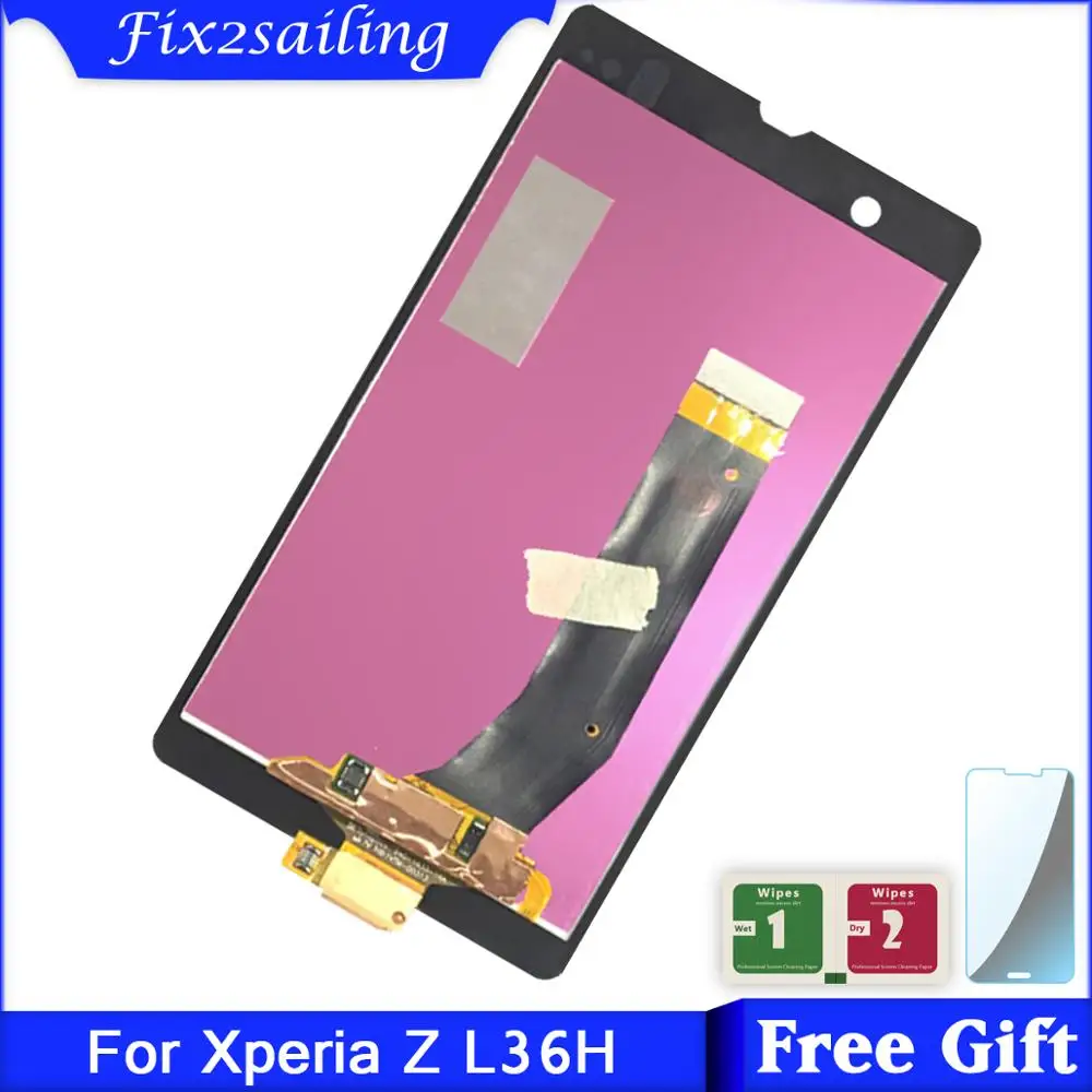 ЖК дисплей 5 0 дюйма для SONY Xperia Z L36H C6603 C6602 C6606 с сенсорным экраном и дигитайзером
