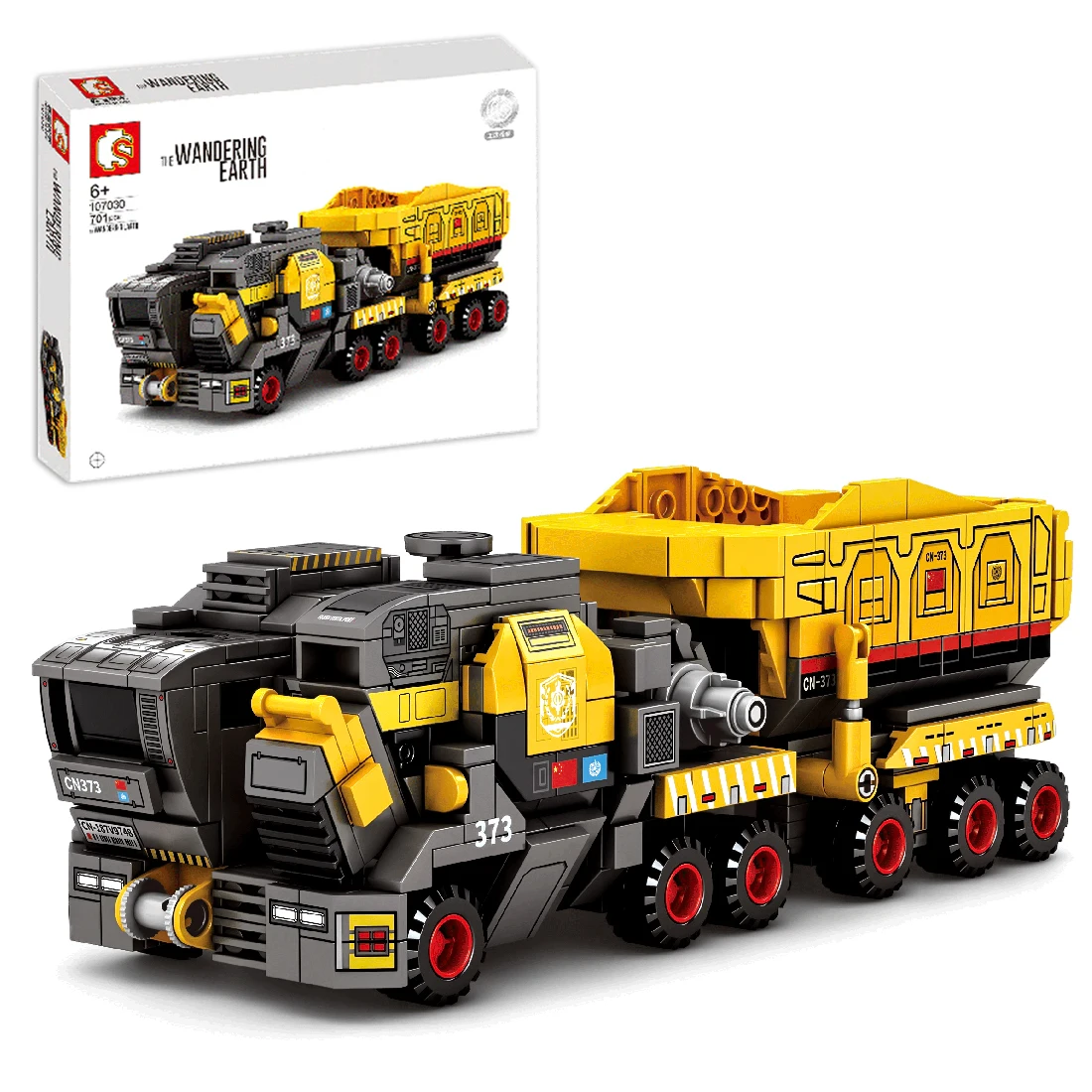 

701Pcs Carrier Vehicle Model Cargo Truck DIY Assembly Building Blocks Transport Vehicle Bricks Toy Gift