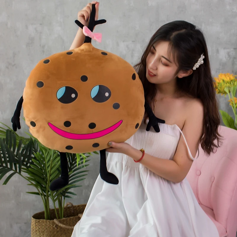 

50cm 3D Cookies Soft Pillow Plush Cushion Simulation Food Biscuit Cushion Decor Home Decor Kids Girl Birthday Christmas Gifts