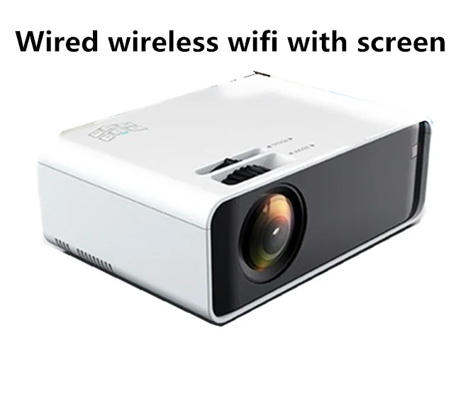W80 HD домашний проектор HDMI/AV/USB/SD/VGA Поддержка Dolby Sound базовое издание евро регулирование поддержка 4K видео BeamerFul Lumens HD - Цвет: wifi
