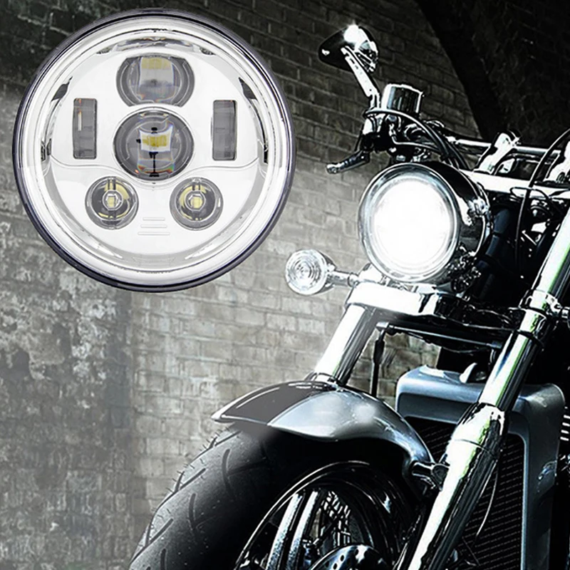 1 шт. мотоциклетные фары светодиодный 7 дюймовые фары для Moto светодиодный фары для Харли Дэвидсон Аксессуары для мотоциклов