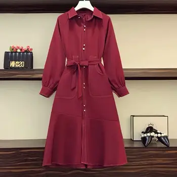 

A9275-2020 dress autumn and winter new slim skirt