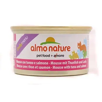 

Almo Nature Daily Wet Cat Tin Grain Free Mousse With Tuna And Salmon 85G (Pack of 24)