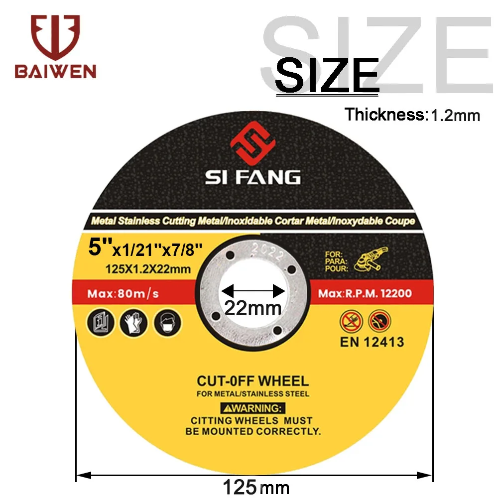 5-50pcs 125mm Fém Irtás Korong anngle Zápfog Őrlés wheels számára Rozsdamentes Acél Metszés Elállás Kerék reinforced Gyanta Irtás Penge