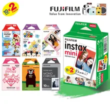 Fujifilm Instax Mini 8 Mini 9 пленка, двойной пакет FUJI мгновенные фотобумаги для мини 9 8 7s 70 90 25 камера SP1 SP2 Liplay принтер