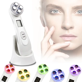 

5in1 RF&EMS Radio Mesotherapy Electroporation Face Beauty Pen Radio Frequency LED Photon Face Skin Rejuvenation Remover Wrinkle