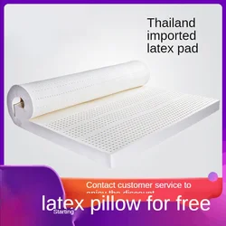 Colchón de látex Natural para uso doméstico, tailandés de Tatami 1,2 m, 1,5, cama de 5CM, dormitorio de estudiantes, cojín de goma individual y doble