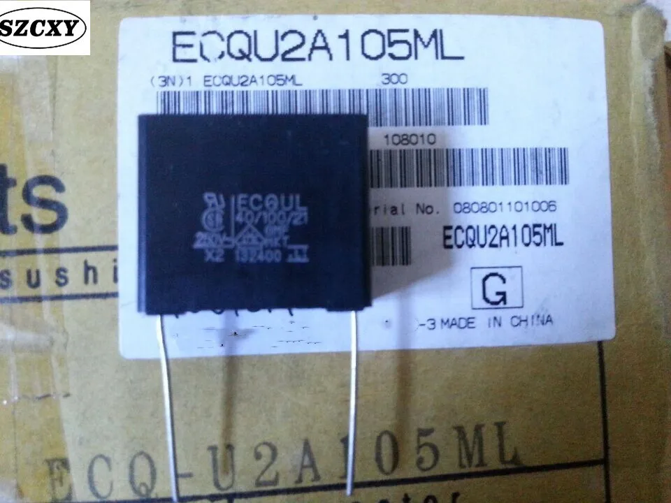 Новый и оригинальный 10 шт. конденсатор 1 мкФ/275V 1.0UF275V MKT X2 P22.5MM ecqu2a105 ML | Электроника