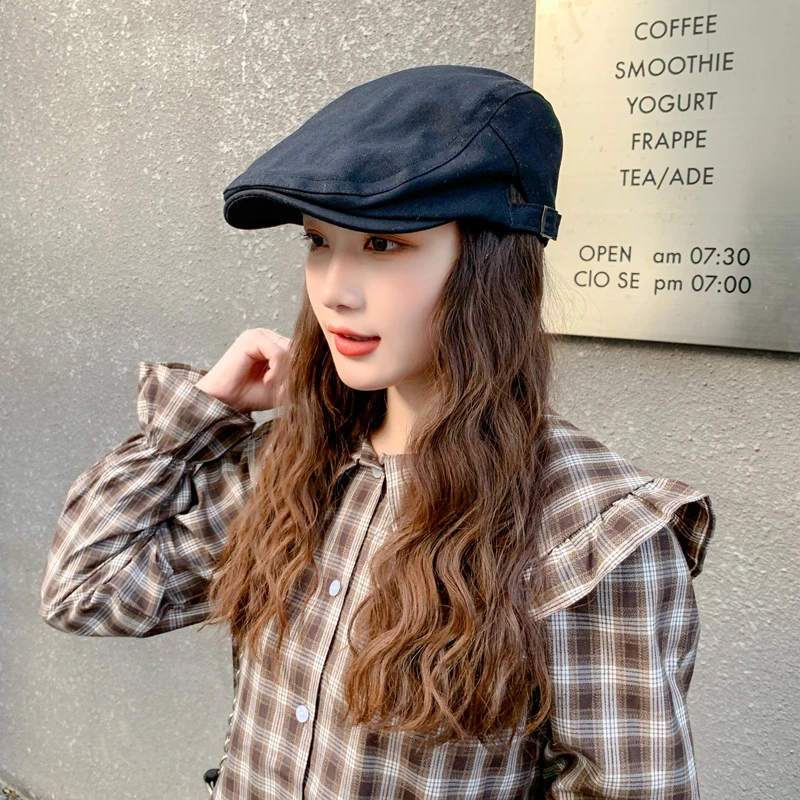 Boinas de algodón para mujer, boinas de estilo occidental británico, Newsboy plano oferta estilo, para conducir, venta al por mayor, 2021, gorro Ivy|Viseras de - AliExpress