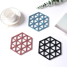 Ромбовидный изоляционный коврик полый анти-обжигающий Защита окружающей среды прихватка креативная Нескользящая водная подставка коврик для посуды