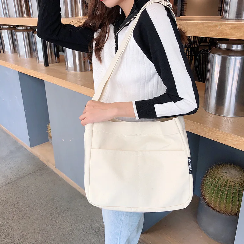 

Korean-style Versatile Laziness SaiL Cloth Bag Shoulder Harajuku Students Environmentally Friendly Hand Environmentally Friendly