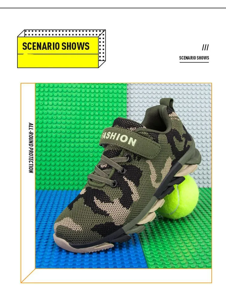Children Shoes Camouflage Chaussure Enfants Sport Kids Sneakers Boys Shoes Breathable Non-slip Wear-resisting Running Shoes