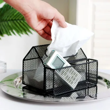 

Nordic Gold Iron Tissue Box Handmade Napkin Holder Home Accessories Office Hotel Bartable Storage Organizer Decor Baby Wipes Box