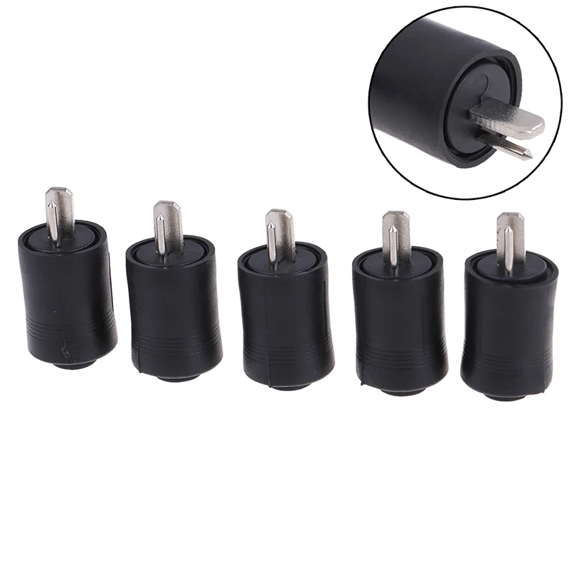 

5Pcs 2Pin DIN male plug docking plug audio lamp power signal plug Black Speaker Connector Screw Terminals Connector Adapters