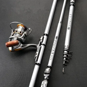 

Nwe Portable Telescopic Fishing Rod Spinning Glass Fiber Fish Hand Fishing Tackle Sea Rod Ocean Rod Fishing Pole