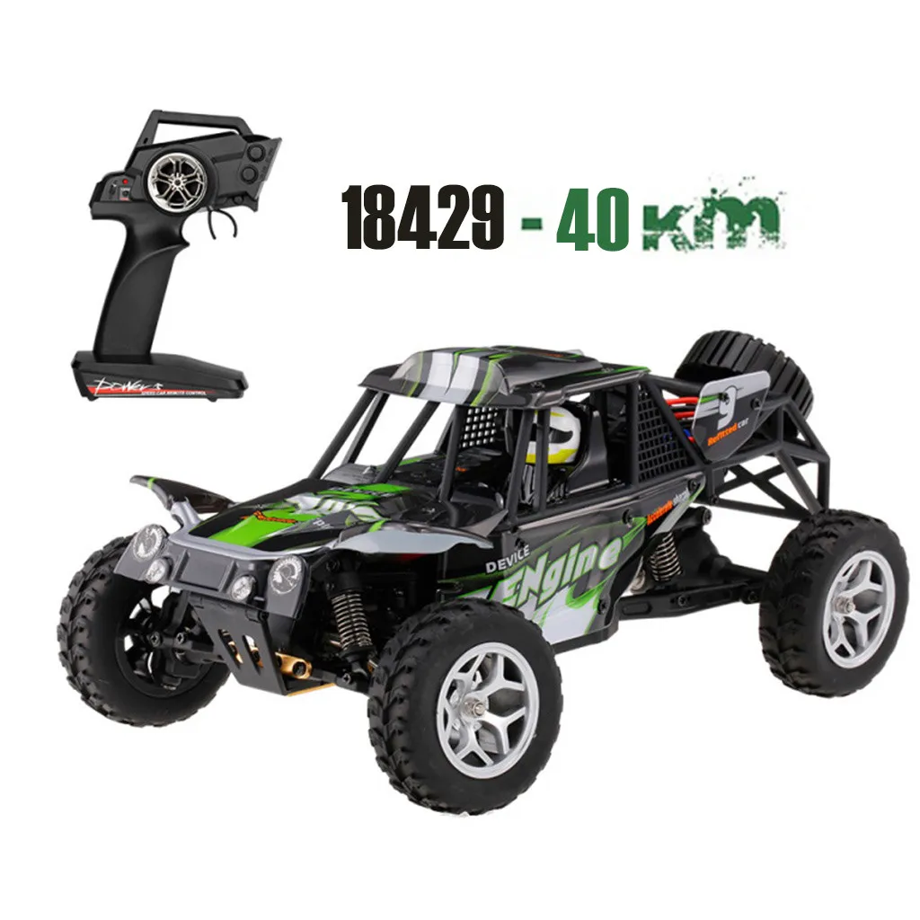 Wltoys 18428 Модернизированный 540 щеточный мотор высокая скорость 40 км/ч 1:18 4D 2,4G RC автомобиль - Цвет: 1GN