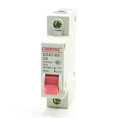 

230V 400V C6 1P Overload Current Protection Miniature Circuit Breaker