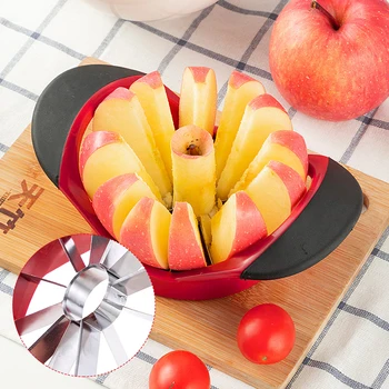 

1Pcs Stainless Steel Cutter Slicer Vegetable Fruit Tools Kitchen Accessories Apple Easy Cut Slicer Cutter Kitchen Gadgets