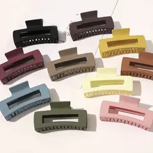 

2022 Matte Solid Hair Claw Elegant Simple Acrylic Hair Clips Hairpins Barrette Headwear for Women Girls Hair Accessories Gifts