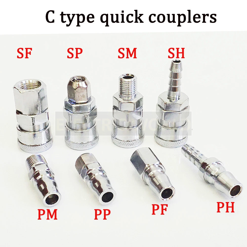 Pneumatic Fittings Air Compressor Hose Quick Coupler Plug Socket