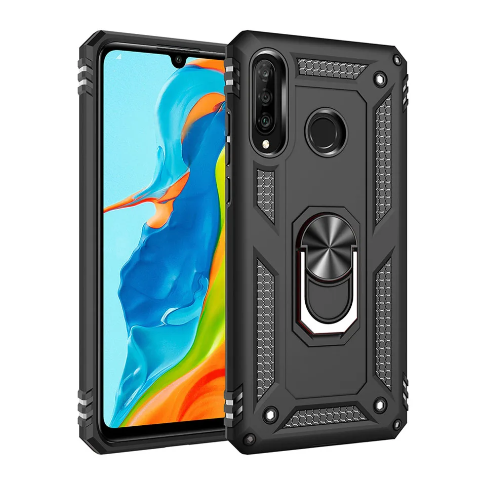 Black Роскошный защитный противоударный чехол для huawei P20 P30 Lite P Smart чехол для huawei P30 mate 20 30 Pro Honor 10 Lite задняя крышка - Цвет: Black