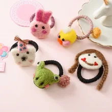 Японский и корейский стиль стиль милый мультфильм Детская резинка для волос девочки оголовье из пряжи осень и зима аксессуары для волос