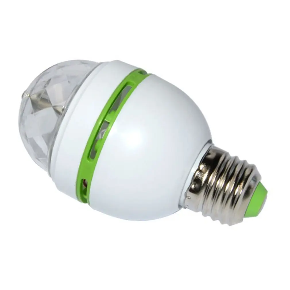Led Crystal Magic Ball Foot 3 Watt Constant Current Rgb Rotating Light