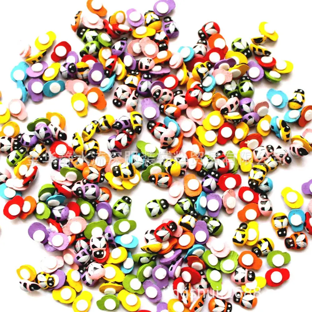 100 шт творческие мини рюкзак с изображением пчелы 3d наклейки для украшения дома