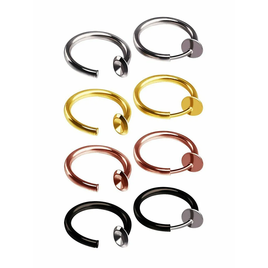 2020 Новые популярные серьги выдвижные без необходимости пирсинг мужские и