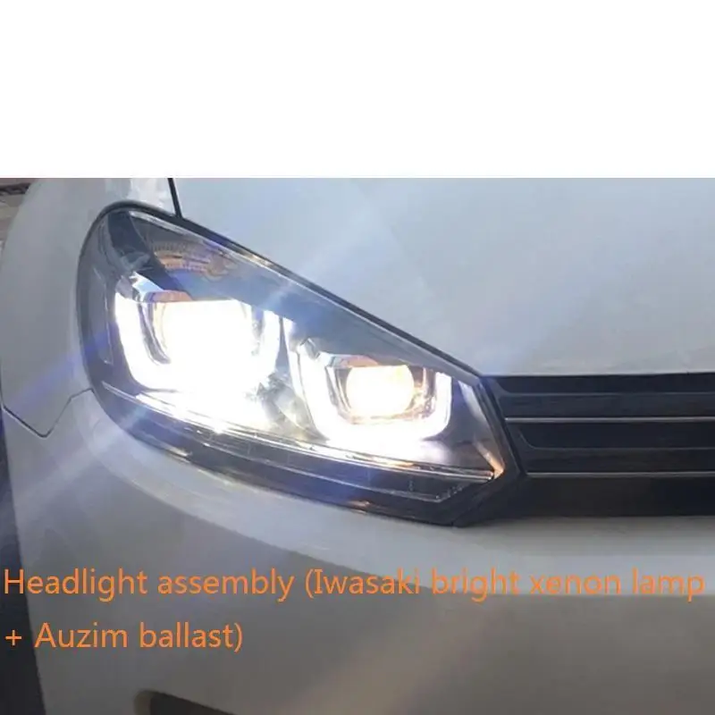 MODEL I Luces Para Авто Стайлинг боковой указатель поворота Drl светодиодные фары Задние Автомобильные фары в сборе 08 09 10 11 12 для Volkswagen Golf 6 - Цвет: MODEL I
