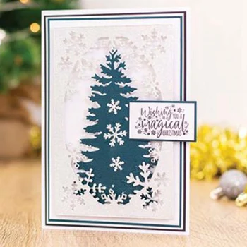 

New Christmas Tree Board Metal Cutting Dies Stencils DIY Scrapbooking Album Paper Decorative Craft Embossing Paper Cards Crafts