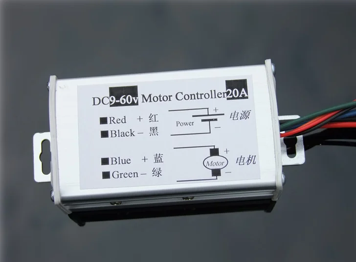 1000W DC motor speed regulator 20A, 9V-60V wide voltage high power, PWM stepless speed regulation board