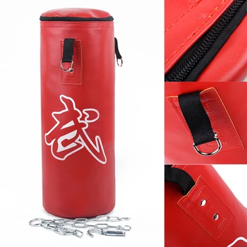 

47/120cm Punching Bag Boxing Exercise Punch Thai MMA Chains Kick Set (Empty)
