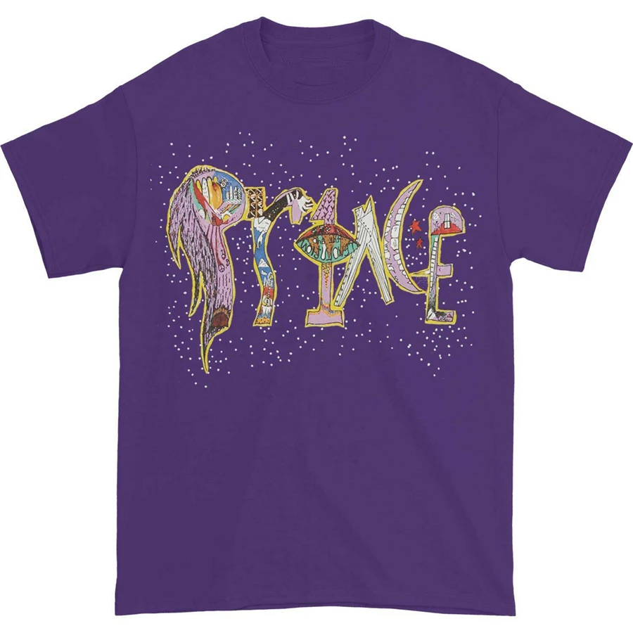 Мужская футболка с принтом принца 1999 фиолетовая модная уличная одежда|Футболки| |