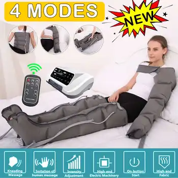 

4 Air Chambers Leg Compression Massager Smart Wireless Vibration Infrared Therapy Arm Waist Pneumatic Air Wrap Relax Pain Relief