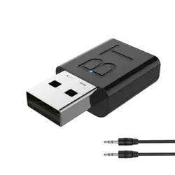 USB Bluetooth 5,0 передатчик приемник беспроводной аудио видео ключ AUX порт адаптер конвертер