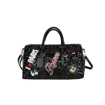 

Hand xie bao Sequin Short Trip Luggage Bag Large Capacity Yoga Gym Bag Fashion Casual WOMEN'S Bag