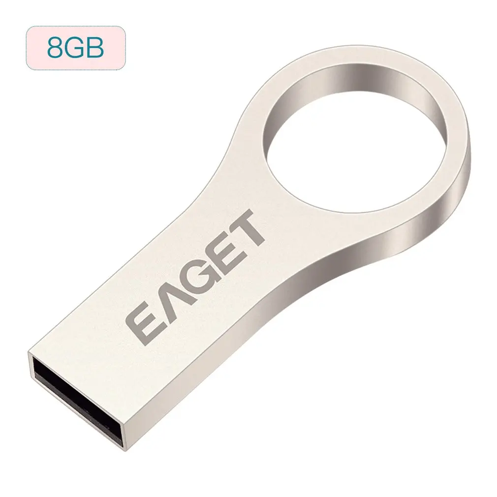 EAGET U9 USB 2 0 флэш накопитель металлический флеш брелок Pendrive 32G 16G 8G