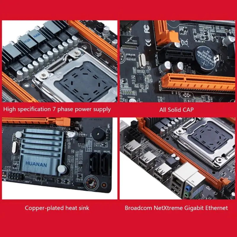Huananzhi X79 4M материнская плата LGA 2011 USB2.0 SATA2 поддержка регистровая и ecc-память память и процессор Xeon E5