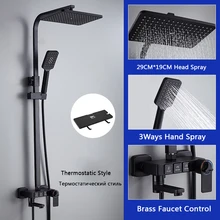 Chrome Thermostatic Digital Display Shower Faucet Bathroom Shower Faucet Rain Shower Bath Faucet Bathtub Faucet Bidet Faucet