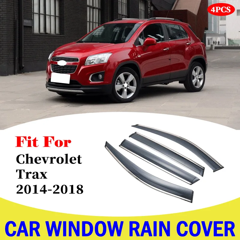

For Chevrolet Trax 2014-2018 Car Window Sun Rain Shade Visors Shield Shelter Protector Cover Trim Frame Car Accessories