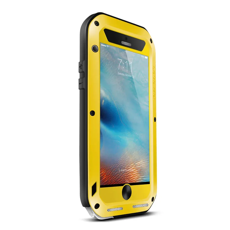 Алюминиевый металлический чехол LOVE MEI для iPhone 6, 6s, 6plus, 6s Plus, защитный противоударный водонепроницаемый чехол для iPhone 6, 6plus, 6s Plus, чехол
