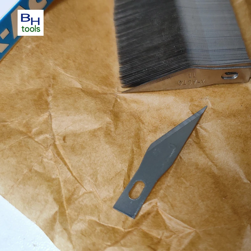 100 sztuk/pudło No.11 wymiana precyzyjny nóż do rękodzieła Hobby ostrza #11 precyzyjne PCB nóż do rzeźbienia szybka darmowa wysyłka