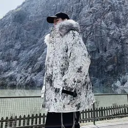 Мужские зимние куртки, пальто, Толстая теплая одежда размера плюс, мужские парки
