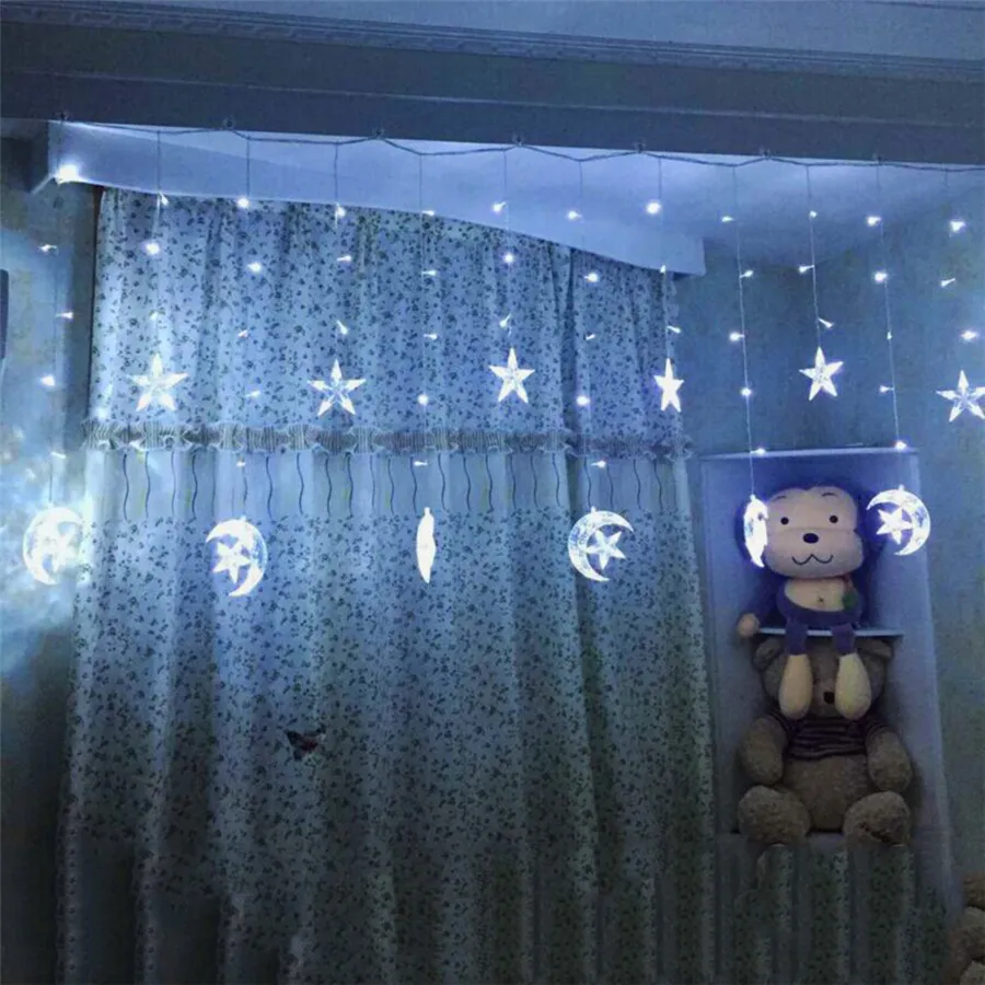 Ice-Led-String-strip-light-Moon-stars-138leds-250CM-Length-Fairy-Lights-Christmas-Window-Curtains-Party (1)