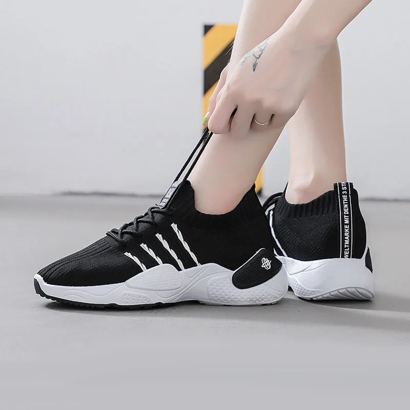Женские кроссовки осенние модные уличные прогулочные амортизирующие кроссовки дышащие спортивные кроссовки для фитнеса