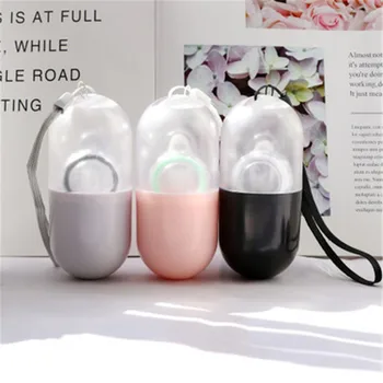 

Hot Sale Capsule Shape Multicolor Transparent Portable Contact Lens Case For Women Travel Mini Kit Holder Lenses Box