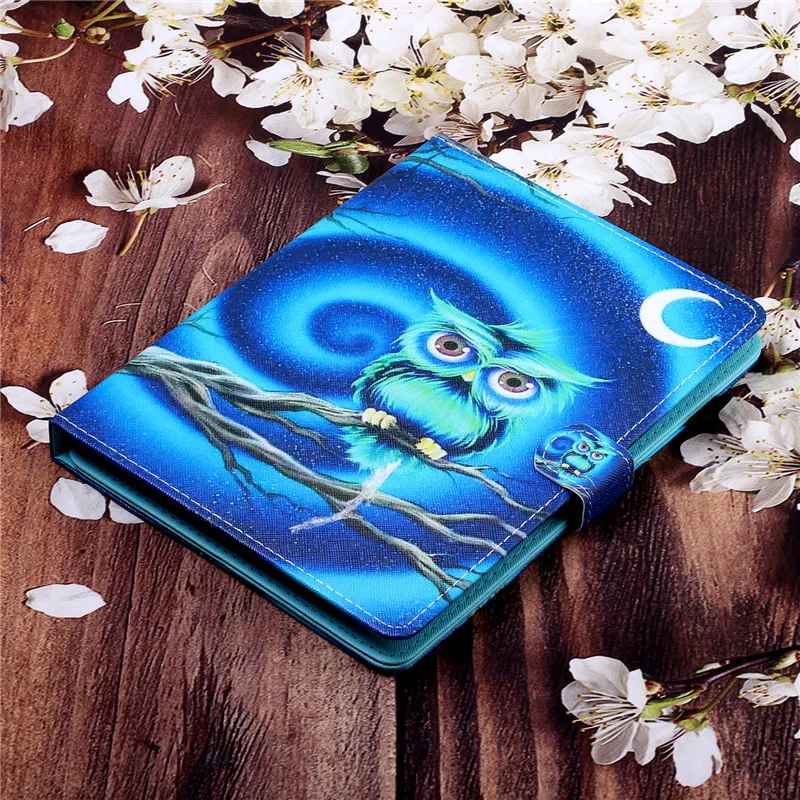Wekays 7 дюймов универсальная подставка кожаный чехол для Coque samsung Amazon huawei 7," планшет с мультяшным котом защитный чехол для телефона